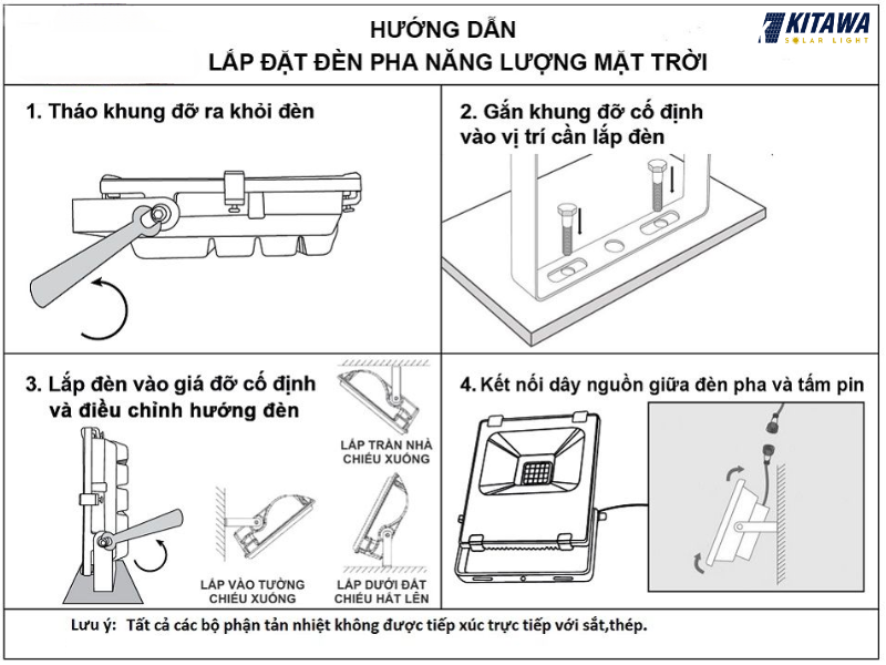 Hướng dẫn lắp đặt đèn năng lượng mặt trời đơn giản, dễ hiểu