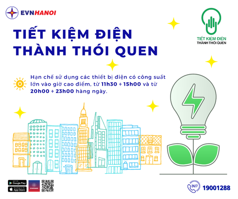 Giảm tiêu thụ điện năng: Thay đổi thói quen sử dụng điện